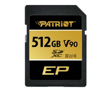 Karta pamięci SD Patriot 512GB EP SDXC V90 UHS-II U3 300MB/s